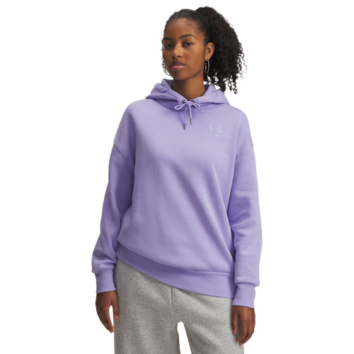 WOMENS - Under Armour Icon Fleece Oversized Hoodie - Transparent