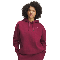 Women's - Under Armour Icon Fleece Oversized Hoodie - Fuchsia Dusk/Fuchsia Dusk
