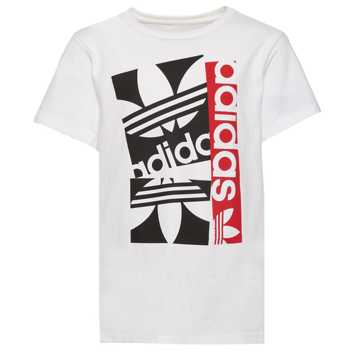 

Boys adidas Originals adidas Originals Reflection Graphic T-Shirt - Boys' Grade School White/Black Size L