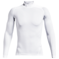 Under Armour HG Armour Comp Mock Long Sleeve - Under Armour White/Black