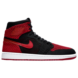 Men's - Jordan Retro 1 High Flyknit - Black/Varsity Red/White
