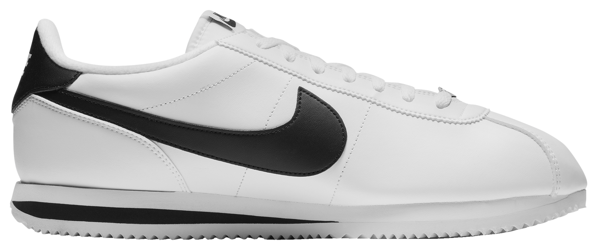 nike cortez mens black and white