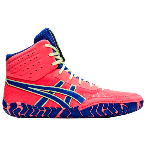 ASICS Aggressor 4 Men s Split Sole Shoes Blazing Coral Lapis Blue