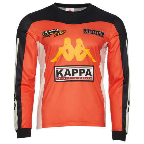 Kappa Mens  Authentic Raygun Long Sleeve Jersey T-shirt In Black
