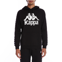 Men's - Kappa 222 BANDA HURTADO HOODIE - Black/White