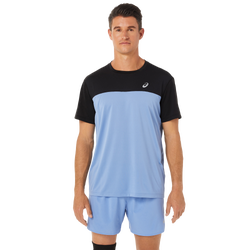 Men's - ASICS® Race Short Sleeve Top - Performance Black/Blue Harmony