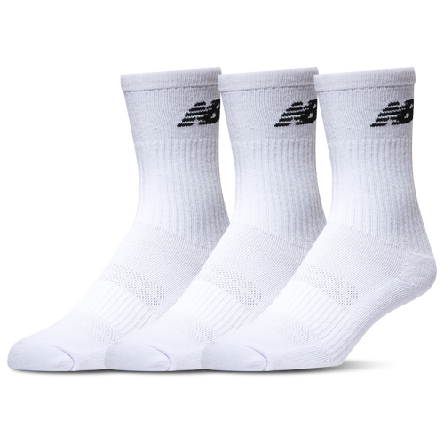 MENS - New Balance Half Cushion Crew Sock 3 Pack - White