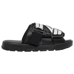 Boys' Grade School - Kappa Authentic JPN Slide - Black/White