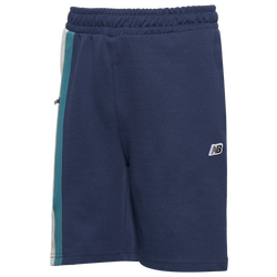Boys' Grade School - New Balance NB GSB PREMIUM PANELLED SHORT - Navy/White