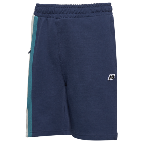 Boys New Balance NB GSB PREMIUM PANELLED SHORT - Boys' Grade School Navy/White Size L