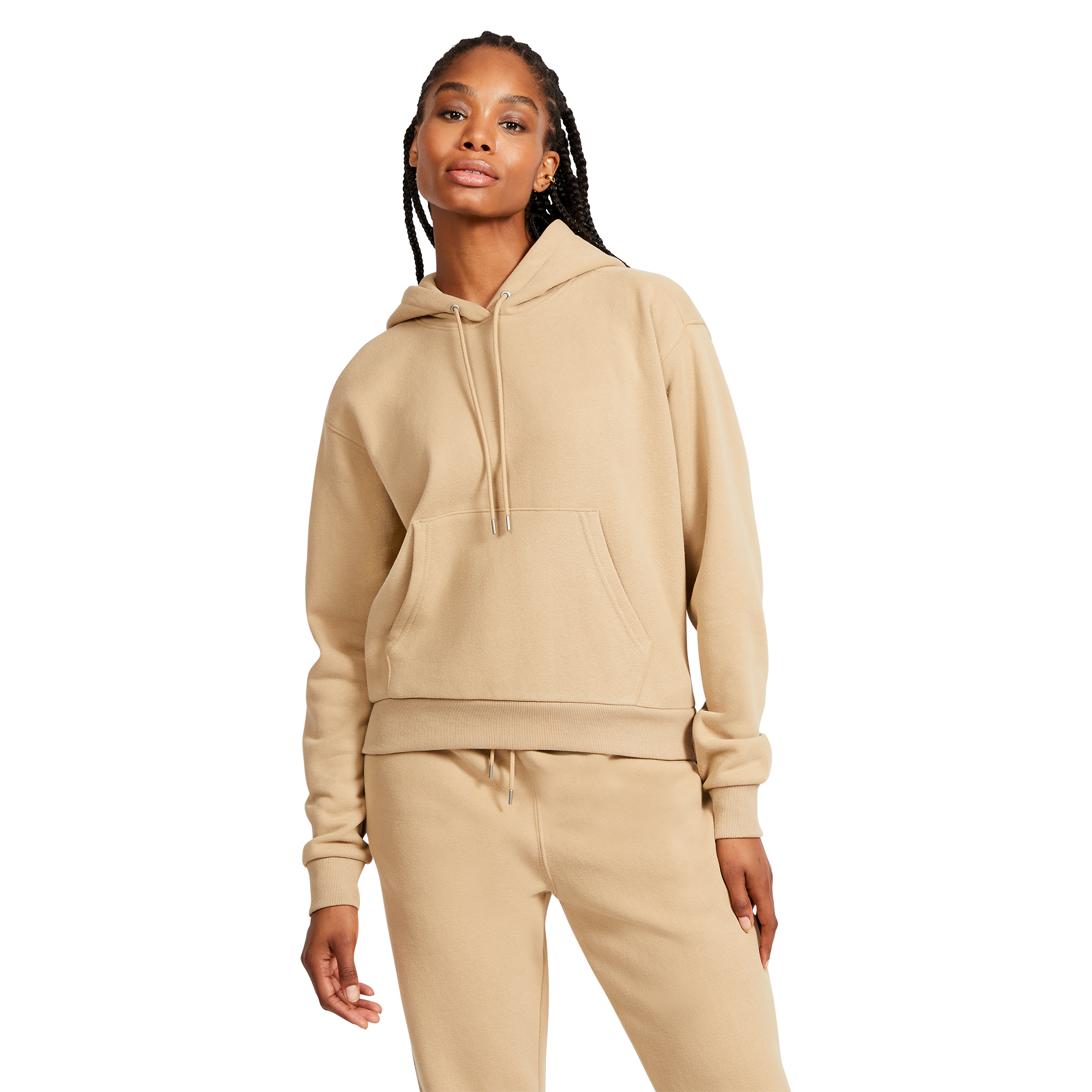 Beige hoodie online womens