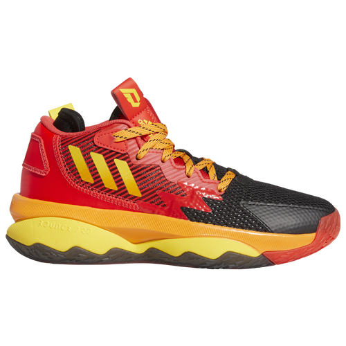 Shop Adidas Originals Boys Adidas Dame 8 In Orange/black/gold