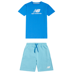 Boys' Toddler - New Balance T-Shirt Short Set - Green/Blue