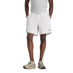 Men's - New Balance Fast Days 7" Shorts - Grey/Yellow