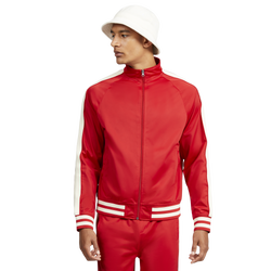 Men's - LCKR Breezy Tricot Track Jacket - Red/Red