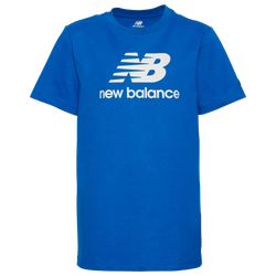 Boys' Grade School - New Balance Logo T-Shirt - Blue Oasis/White