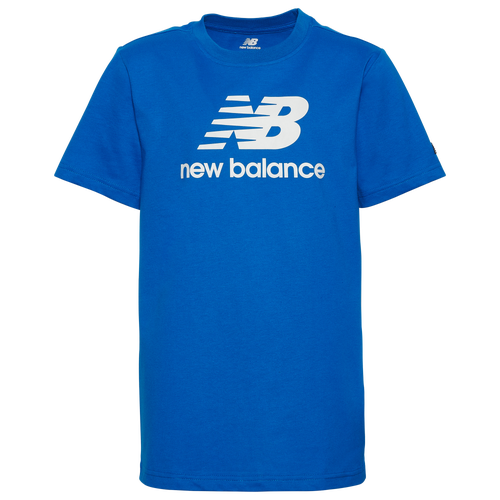 

New Balance Boys New Balance Logo T-Shirt - Boys' Grade School Blue Oasis/White Size S