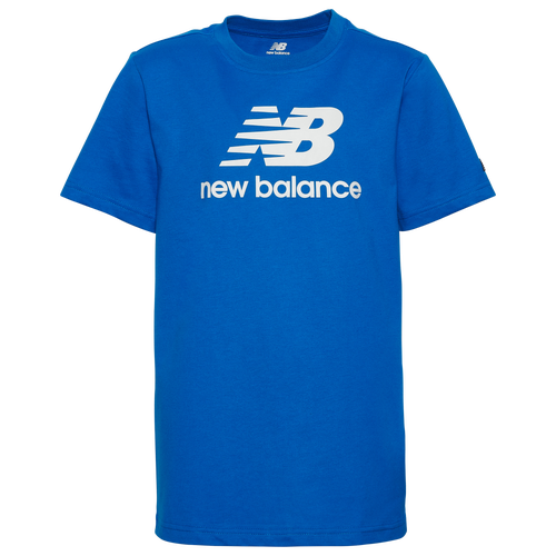 

Boys New Balance New Balance Logo T-Shirt - Boys' Grade School Blue Oasis/White Size M
