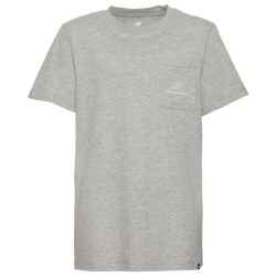 Boys' Grade School - New Balance Pocket T-Shirt - Grey Heather/Grey Heather