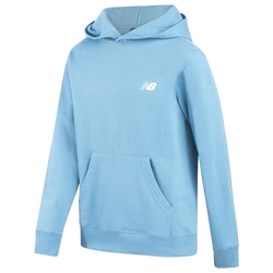 Boys' Grade School - New Balance Back Graphic Fleece Hoodie - Chrome Blue/White