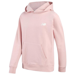 Boys' Grade School - New Balance Back Graphic Fleece Hoodie - Pink Orb/White