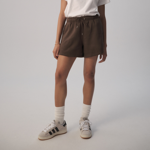 Cozi Womens  5" Fleece Shorts In Brown