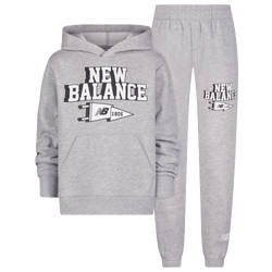 Boys' Toddler - New Balance Varsity Fleece Set - Heather Grey/Heather Grey