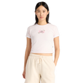 New Balance Linear Rose Baby Doll T-Shirt - New Balance Pink Salt