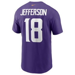 Men's - Nike Vikings Name & Number T-Shirt - Purple/Purple