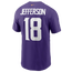 Nike Vikings Name & Number T-Shirt - Men's Purple/Purple