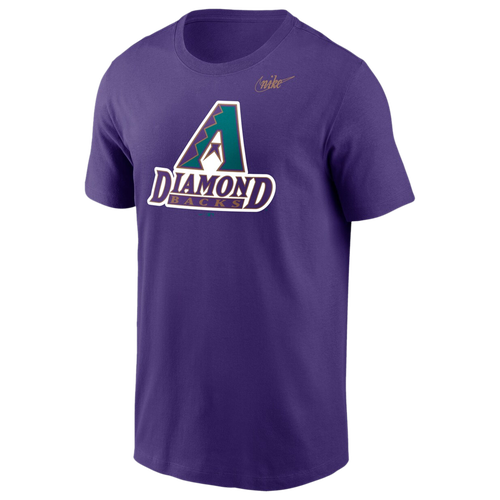 

Nike Mens Nike Diamondbacks Cooperstown Collection Logo T-Shirt - Mens Purple Size L