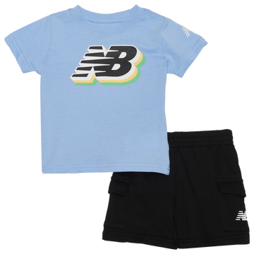New Balance 3D Logo T-Shirt and Cargo Short Set