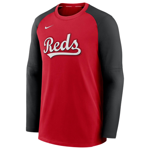 

Nike Mens Cincinnati Reds Nike Reds Authentic Pregame Raglan Sweatshirt - Mens Red/Black Size L