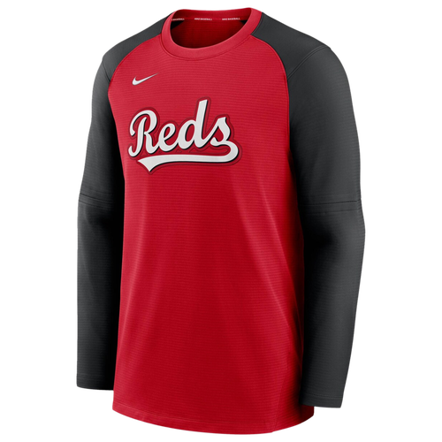 

Nike Mens Cincinnati Reds Nike Reds Authentic Pregame Raglan Sweatshirt - Mens Red/Black Size S