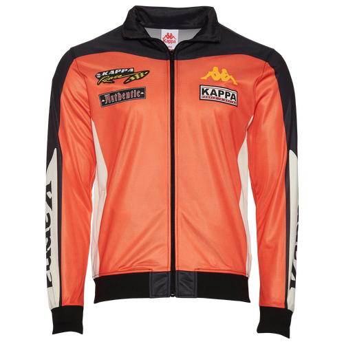 

Kappa Mens Kappa Authentic Rival Track Jacket - Mens Black/Orange Size L