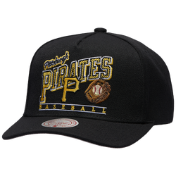 Adult - Mitchell & Ness Pirates Baseline Pro Pinch Cap - Black