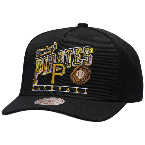 Mitchell & Ness Pittsburgh Pirates  Pirates Baseline Pro Pinch Cap In Black