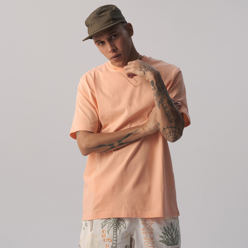 Shop Lckr Mens  Mosswood Basic T-shirt In Orange