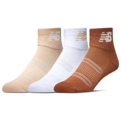 Men's - New Balance Half Cushion Ankle Sock 3 Pack - Neutrals/Neutrals