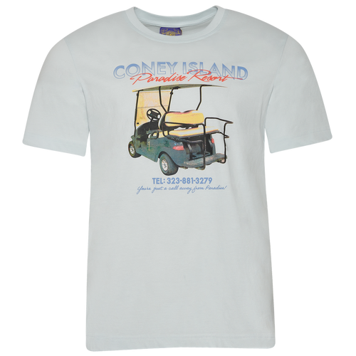 Coney Island Picnic Mens  Getaround Short Sleeve T-shirt In Blue/blue