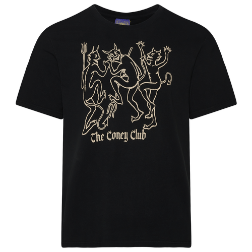 MENS - Coney Island Picnic Dance Garment Dyed Short Sleeve T-Shirt - Pirate Black