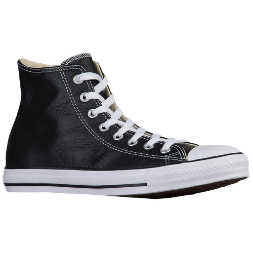 Shop Converse Mens  All Star Leather High Top In Black/white