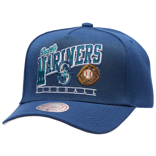 Mitchell & Ness Miami Marlins  Marlins Baseline Pro Pinch Cap In Blue