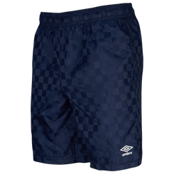Men's - Umbro Checkerboard Shorts - Navy/White