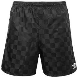 Men's - Umbro Checkerboard Shorts - Black Beauty/White