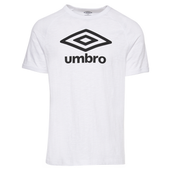 Men's - Umbro Logo T-Shirt - White/Black Beauty