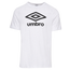 Umbro Logo T-Shirt - Men's White/Black Beauty