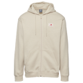 New Balance Fleece Full-Zip Hoodie - New Balance Timberwolf/White
