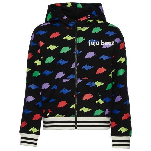 

Girls JuJuBeez JuJuBeez Scribble Full-Zip Jacket - Girls' Grade School Multi/Black Size L