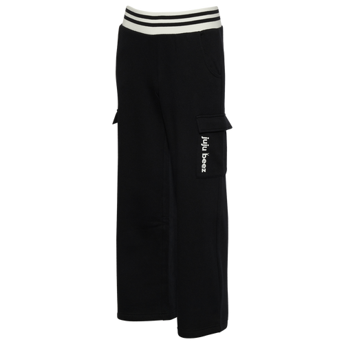 

Girls JuJuBeez JuJuBeez Scribble Flare Pants - Girls' Grade School White/Black Size L